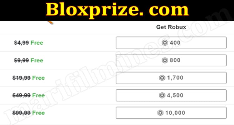 Bloxprize. com (June 2021) Get Detailed Insight Here!