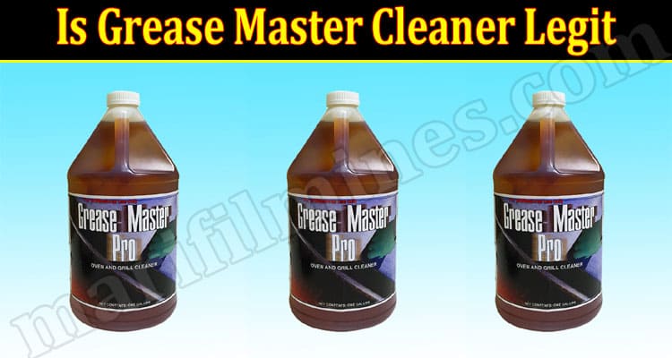 Is Grease Master Cleaner Legit (June) Check Reviews!