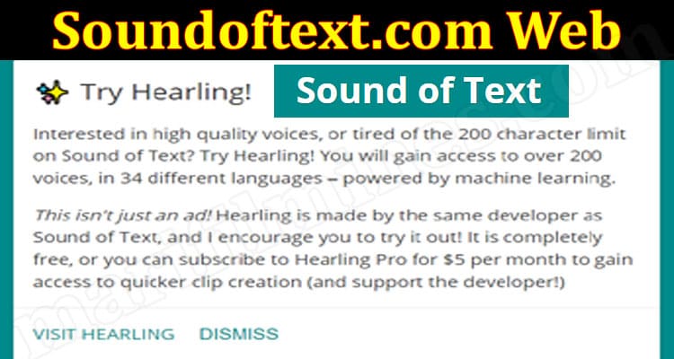 Soundoftext.com Web {Jun} Get The Complete Details!