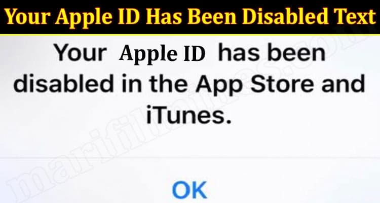 Latest News Your Apple ID Has Been Disabled Text