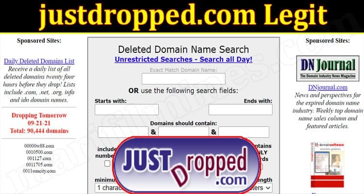 justdropped.com Online Website Reviews