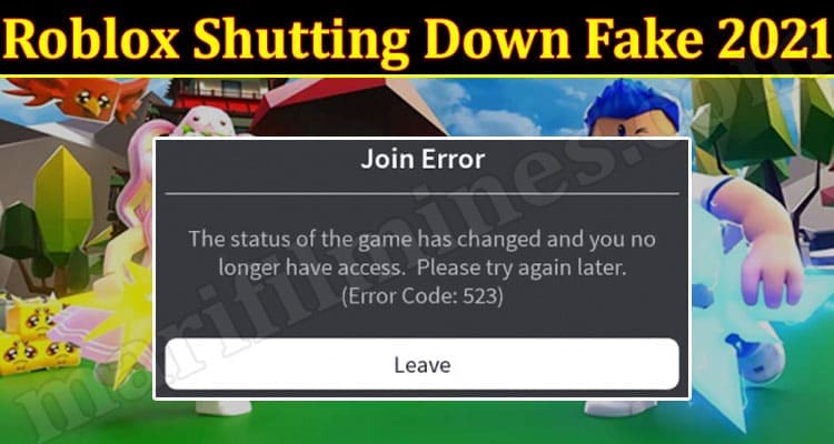 Gaming Tips Roblox Shutting Down Fake