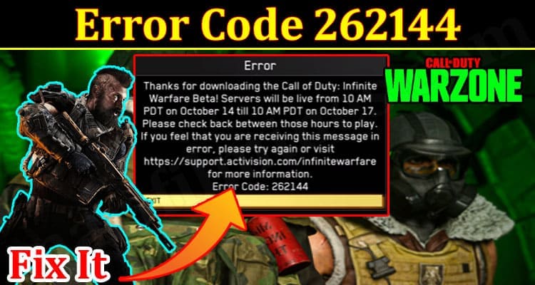 Gaming Tips Error Code 262144