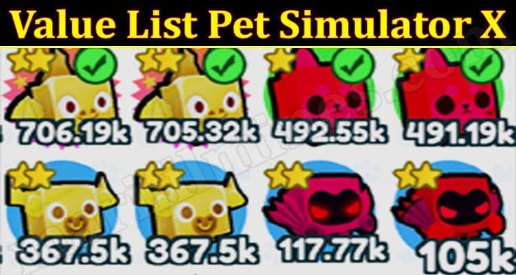 Value List Pet Simulator X {March 2022} Spent Gems To Collect