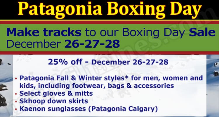 Latest News Patagonia Boxing Day