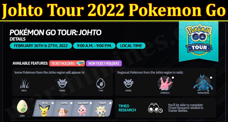 Gaming Tips Johto Tour 2022 Pokemon Go