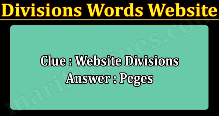 Latest News Divisions Words Website