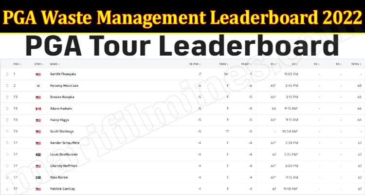 Latest News PGA Waste Management Leaderboard