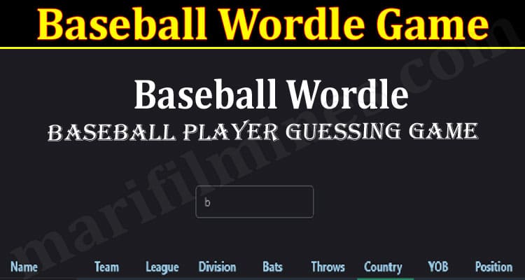 Gaming Tips Baseball Wordle Game