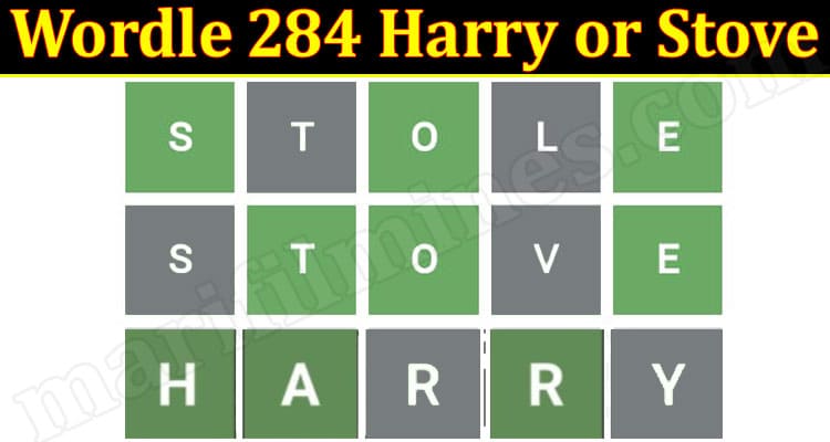 Gaming Tips Wordle 284 Harry or Stove