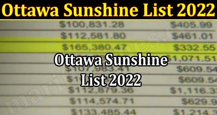 Latest News Ottawa Sunshine List 2022