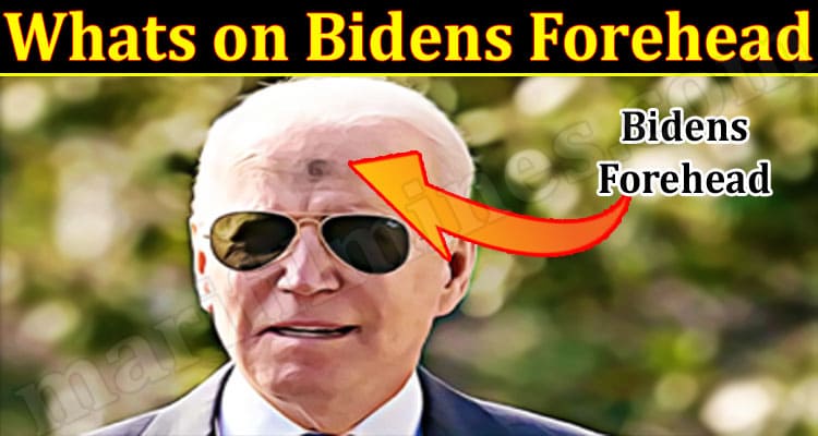 Latest News Whats on Bidens Forehead