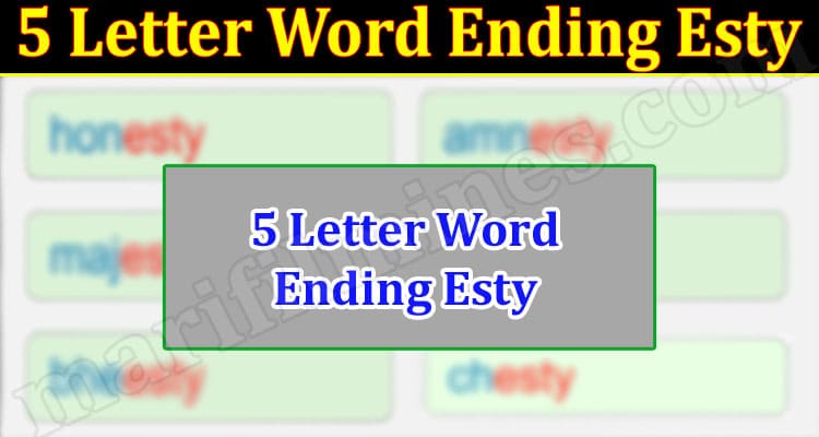 Gaming Tips 5 Letter Word Ending Esty