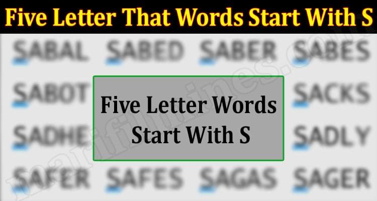 Gaming Tips Five Letter That Words Start With S