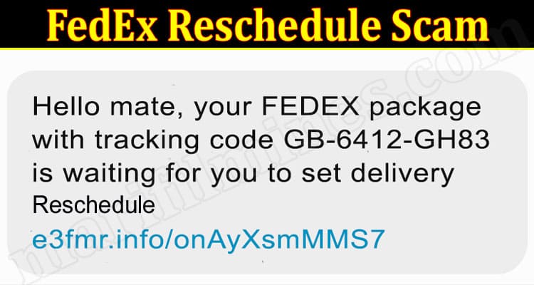 Latest News FedEx Reschedule Scam