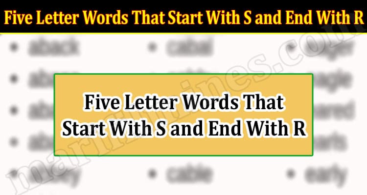 Gaming Tips Five Letter Words That Start With S and End With R
