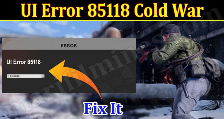 Gaming Tips UI Error 85118 Cold War