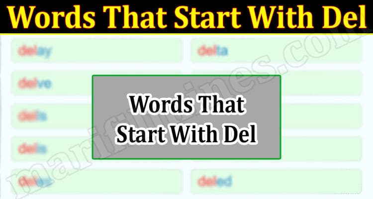 Gaming Tips Words That Start With Del