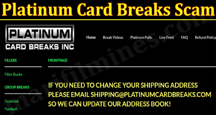 Latest News Platinum Card Breaks Scam