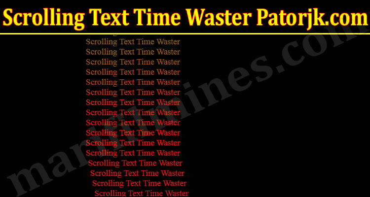 Latest News Scrolling Text Time Waster Patorjk.com