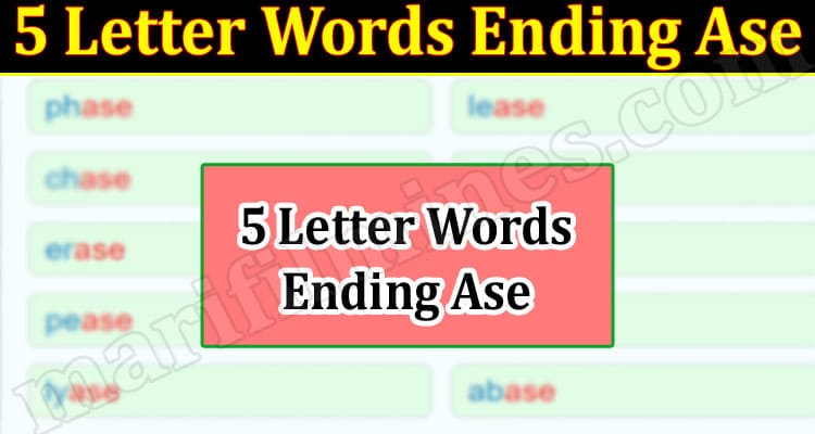 Gaming Tips 5 Letter Words Ending Ase