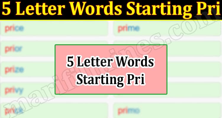 Gaming Tips 5 Letter Words Starting Pri