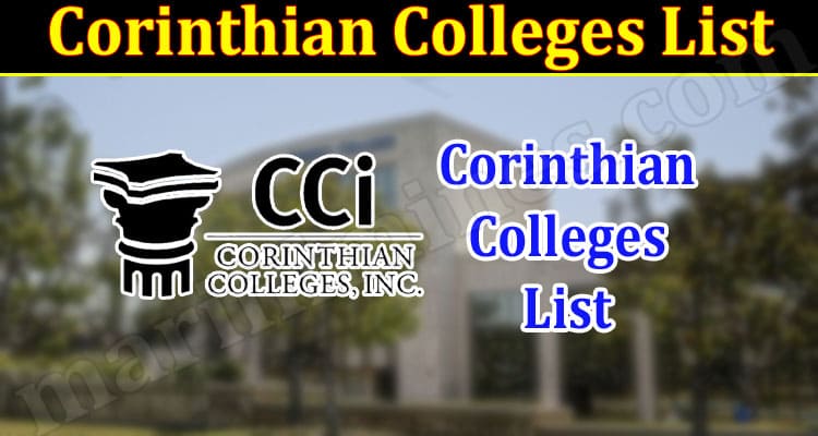 Latest News Corinthian Colleges List
