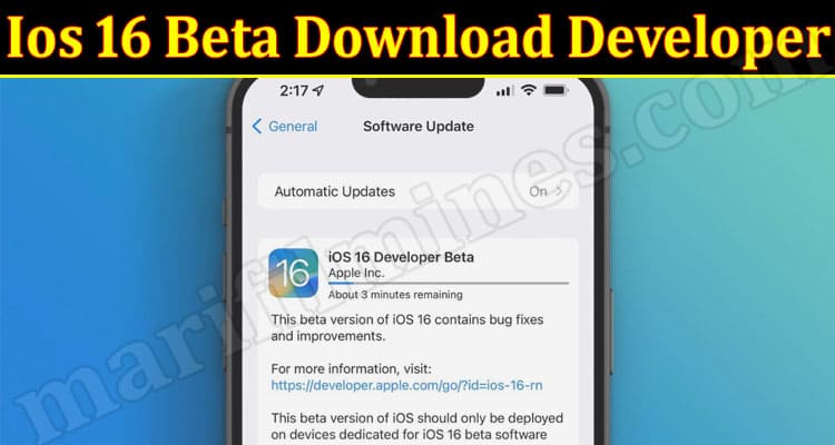 Latest News Ios 16 Beta Download Developer