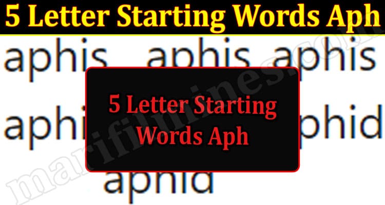 Gaming Tips 5 Letter Starting Words Aph