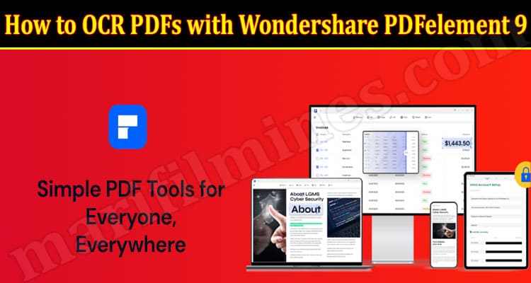How to OCR PDFs with Wondershare PDFelement 9