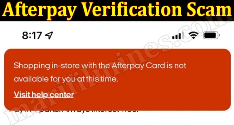 Latest News Afterpay Verification Scam