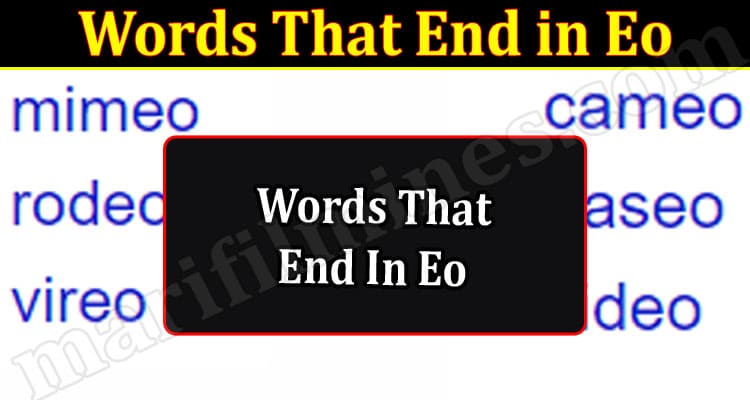 Words That End In Eo {Aug 2022} Explore Full List Here!