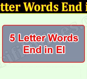 Gaming tips 5 Letter Words End In El