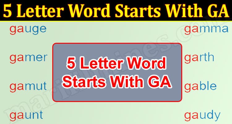 gaming tips 5 Letter Word Starts With GA