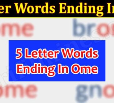 Gaming Tips 5 Letter Words Ending In Ome