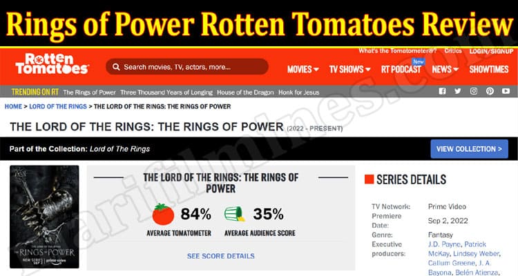 Latest News Rings of Power Rotten Tomatoes Review