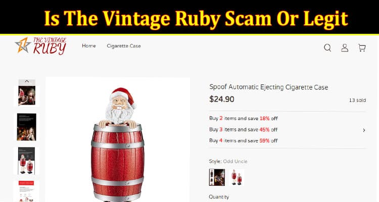 Is The Vintage Ruby Scam Or Legit {Oct} Read Reviews!