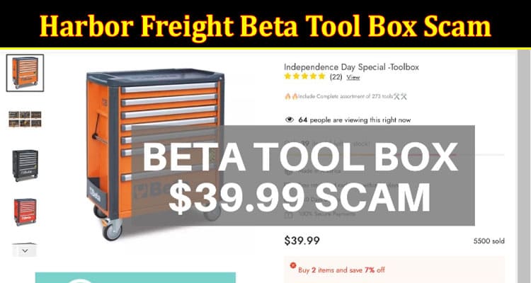 Latest News Harbor Freight Beta Tool Box Scam