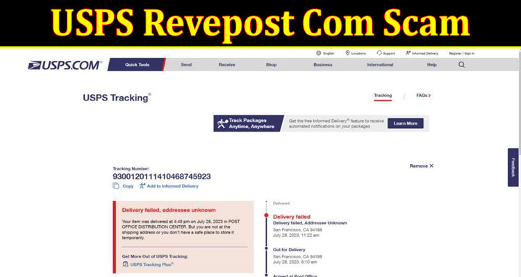 USPS Revepost Com Scam Online Website Reviews