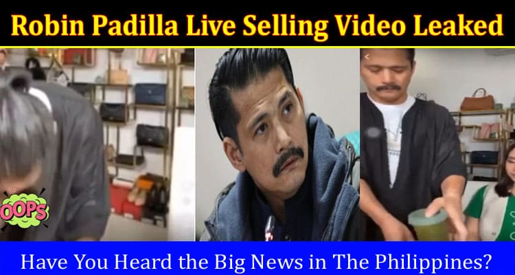 Latest News Robin Padilla Live Selling Video Leaked
